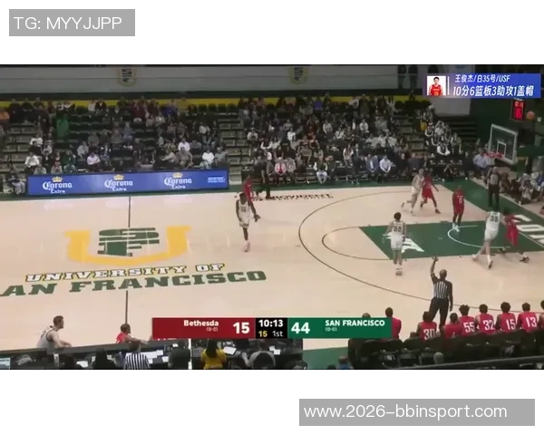 NCAA赛场旧金山大学战胜波特兰州立王俊杰贡献5分4板赵维伦再度缺阵